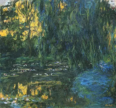 Water-Lily Pond and Weeping Willow Claude Monet